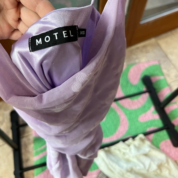 MOTEL ROCKS lilac floral mini dress - Picture 2 of 3